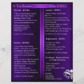 パープルマスカレードシルバークラス懇親会フライヤー チラシ (裏面)