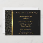 パープルマスクマスカレードスイート16パーティの招待状 招待状 (裏面)