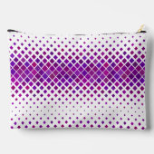 パープルマゼンタダイヤモンドデザインアクセサリーバッグ アクセサリーポーチ (裏面)