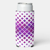パープルマゼンタダイヤモンドデザインボトルクーラーボックス スリム缶クーラー (Seltzer裏面)