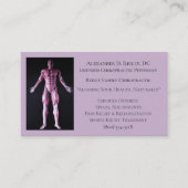 パープルマッサージセラピーカイロプラクティックドクター 名刺 (正面)