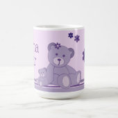 パープルママベア コーヒーマグカップ (中央)