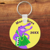パープルマルディグラスゲーター キーホルダー (正面)