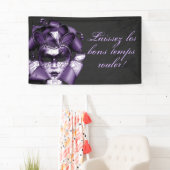 パープルマルディグラスマスカレード 横断幕 (インサイチュ)