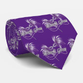 パープルマルディグラスマスクタイ ネクタイ (ロール)
