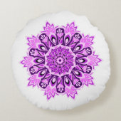パープルマンダラリバーシブルボホ ラウンドクッション (裏面)