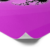 パープルマンデルブロットスパイラル ポスター (角)