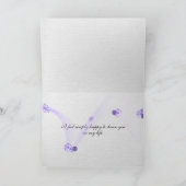 パープルマントルフラワーフレンドシップカード カード (内部)