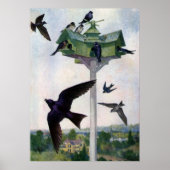 パープルマーチンズとそのバードハウス ポスター (正面)