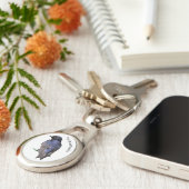 パープルマーチン キーホルダー (側面)