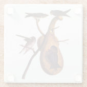 パープルマーティンオードボンバードファミリーアンドグルドホーム ガラスコースター (裏面)