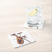 パープルマーティンオードボンバードファミリーアンドグルドホーム スクエアペーパーコースター (インサイチュ)