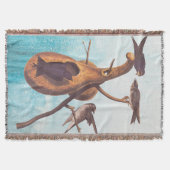 パープルマーティンオードボンバードファミリーアンドグルドホーム スローブランケット (正面)