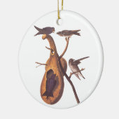 パープルマーティンオードボンバードファミリーアンドグルドホーム セラミックオーナメント (左)