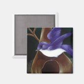 パープルマーティンバードマグネット マグネット (正面/裏面)