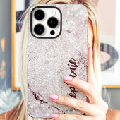 パープルマーブルギターパーソナル名入り Case-Mate iPhoneケース