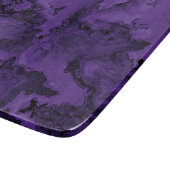 パープルマーブルストーン自然ナチュラル カッティングボード (角)