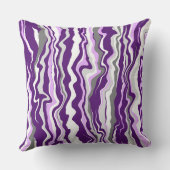 パープルマーブルフルードアートストライプ クッション (裏面)