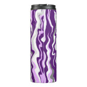 パープルマーブルフルードアートストライプ タンブラー (裏面)