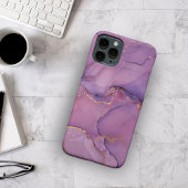 パープルマーブルプリント Case-Mate iPhoneケース