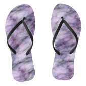 パープルマーブル抽象芸術 ビーチサンダル (ソール)