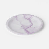 パープルマーブル紙プレート ペーパープレート (アングル)