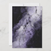 パープルマーブル50th誕生日パーティー 招待状 (裏面)