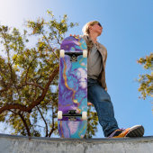 パープルマーブル スケートボード