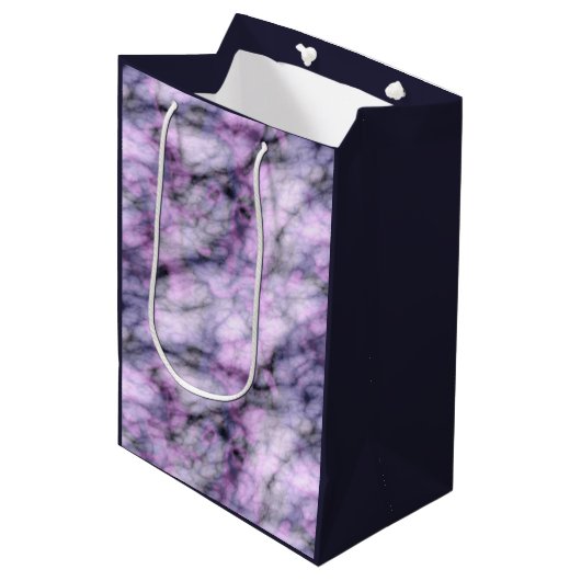 パープルマーブル ミディアムペーパーバッグ (正面アングル)