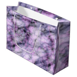 パープルマーブル ラージペーパーバッグ