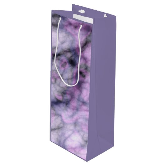 パープルマーブル ワインギフトバッグ (正面アングル)