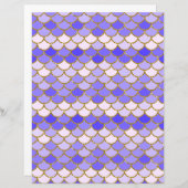 パープルマーメイドはかりで測スクラップブック紙 (正面/裏面)