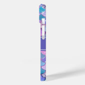 パープルマーメイドはかりで測パターン名モノグラム Case-Mate iPhoneケース (裏面 / 左)