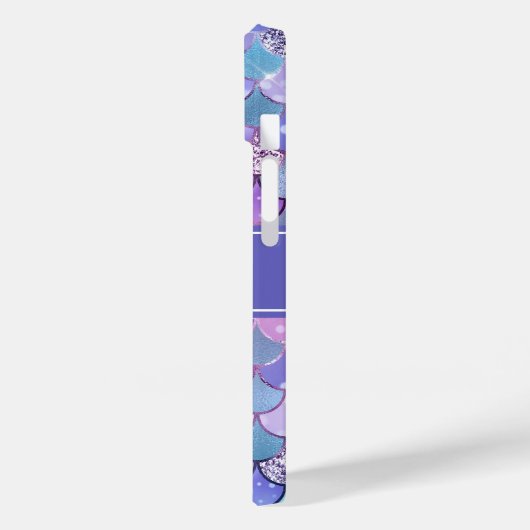 パープルマーメイドはかりで測パターン名モノグラム Case-Mate iPhoneケース (裏面 / 左)