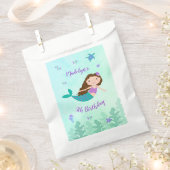 パープルマーメイドザシー誕生日 フェイバーバッグ (クリップ留めされた状態)