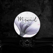 パープルマーメイドソウル引用文 |シックラベンダーことわざ ラウンド壁時計