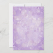 パープルマーメイドテーマ《写真》ぼけ味背景 招待状 (裏面)