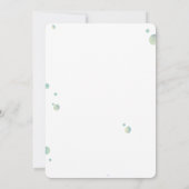 パープルマーメイドテールアンダーザシー誕生日 招待状 (裏面)