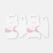 パープルマーメイドテールテーマ誕生日お願いボックス フェイバーボックス (折り畳みなし)