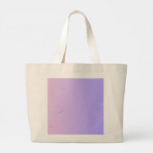 パープルマーメイドネームキッズトートバッグ ラージトートバッグ (裏面)