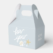 パープルマーメイドパーティーシーシェルパーソナライズされたズ フェイバーボックス (裏面サイド)