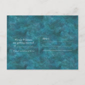 パープルマーメイドビーチブリング セーブ・ザ・デートパーティー 案内ポストカード (裏面)