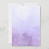 パープルマーメイドファンタジー誕生日招待状 招待状 (裏面)