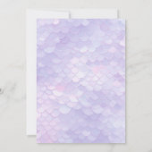 パープルマーメイドワンダーザシー1st誕生日パーティー 招待状 (裏面)