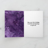 パープルマーメイド手書き文字シルバーグリッター カード (内部)