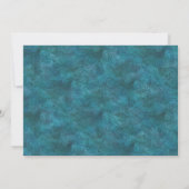 パープルマーメイド誕生日パーティフォト招待状 招待状 (裏面)