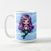パープルマーメイド コーヒーマグカップ (左)