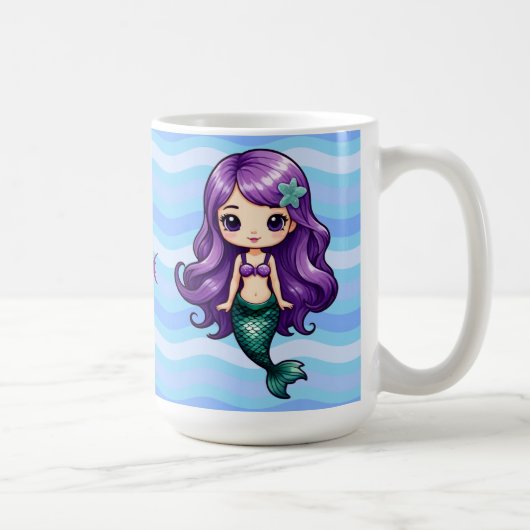 パープルマーメイド コーヒーマグカップ (右)