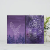 パープルミスティックドリームキャッチャーのスクラップブック紙 (スタンド正面)