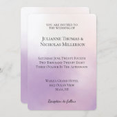 パープルミスト結婚ズ 招待状 (正面/裏面)